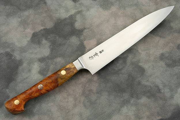 Western Slicing Knife with Amboyna Burl - 150mm (6 in)