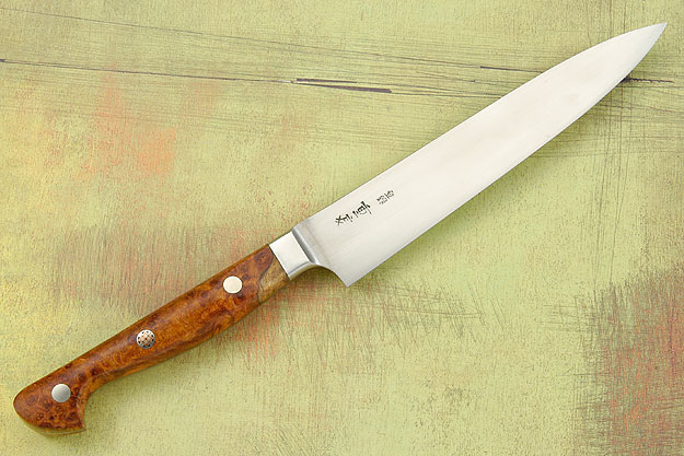 Western Slicing Knife with Amboyna Burl - 150mm (6 in)