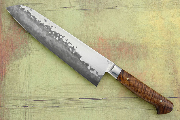 Chef's Knife (Santoku) with Curly Koa (7 3/4