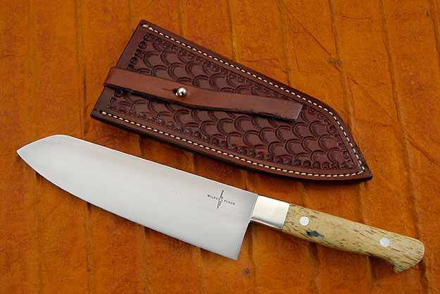 Chef's Knife (Santoku) with Giraffe Bone (7 in)