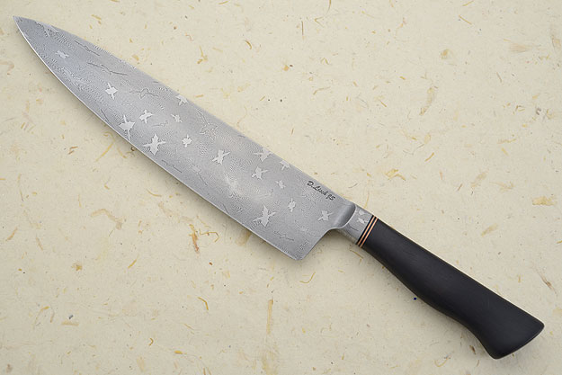 Chef's Knife (9-3/4 in) with Fighting Dragons Damascus