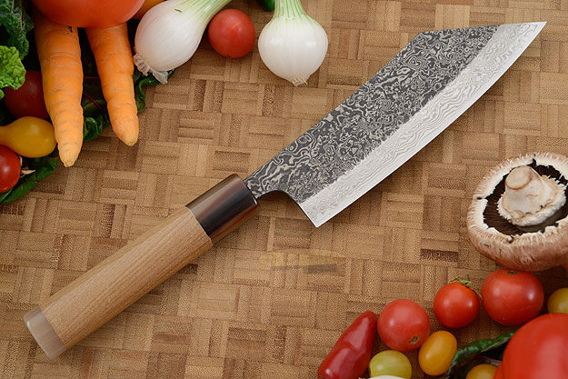 Damascus SLD Chef's Knife - Hakata Santoku - 6-1/2 in. (165mm)