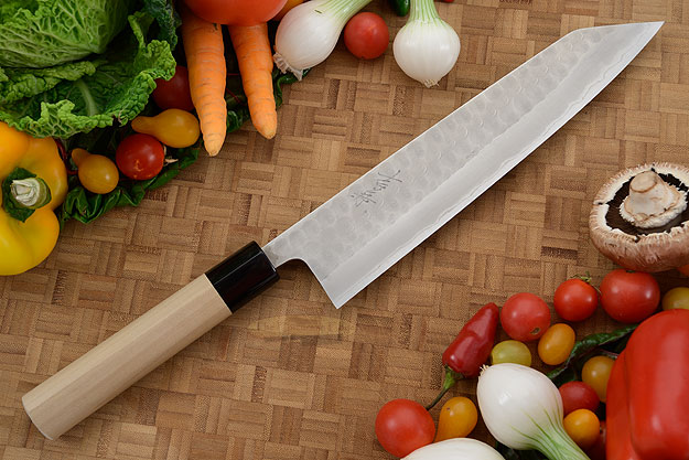 Hammer Finished Chef's Knife - Kiritsuke Gyuto, Traditional - 9 1/2 (240mm)