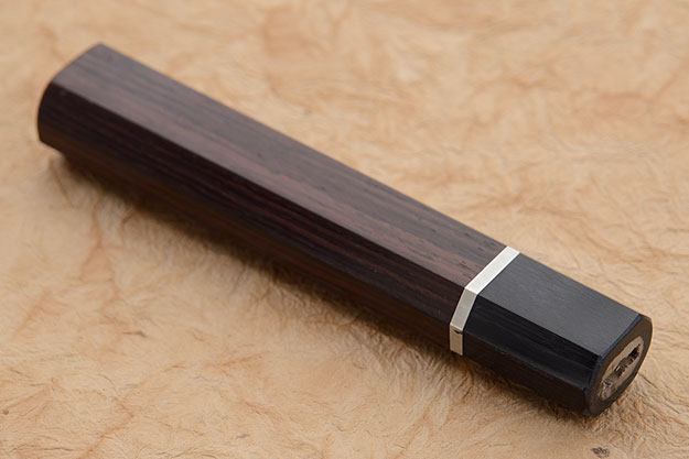 Handle (Macassar Ebony, Stainless Spacer and Pakka Wood) -- Gyuto (240-270mm)