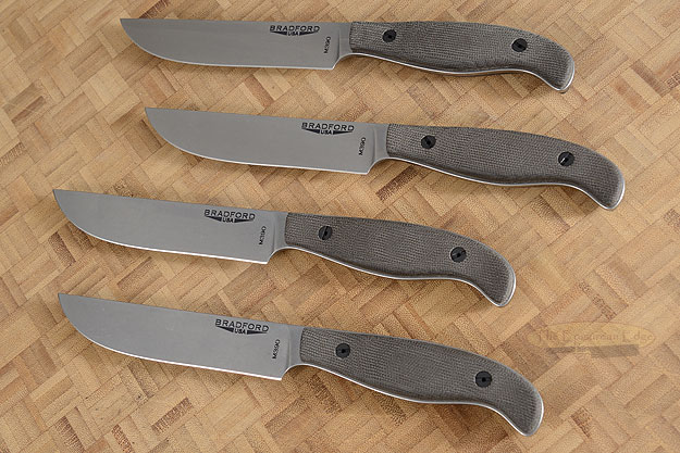 Orwell Steak Knife with OD Green Micarta (Set of 4)