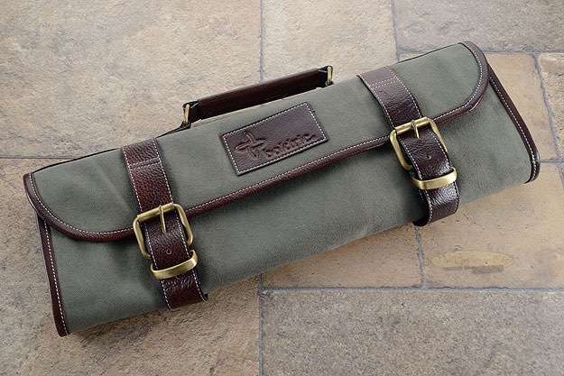 9 Slot Canvas Knife Roll - Green (CKR108)