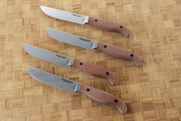 Orwell Steak Knife with Natural Canvas Micarta (Set of 4)