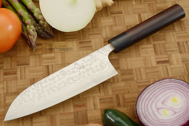 Asai PM Damascus Chef's Knife - Santoku - 6 3/4 in. (170mm)