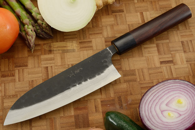 Asai Tojinbo Damascus Chef's Knife - Santoku - 6-3/4 in. (170mm)