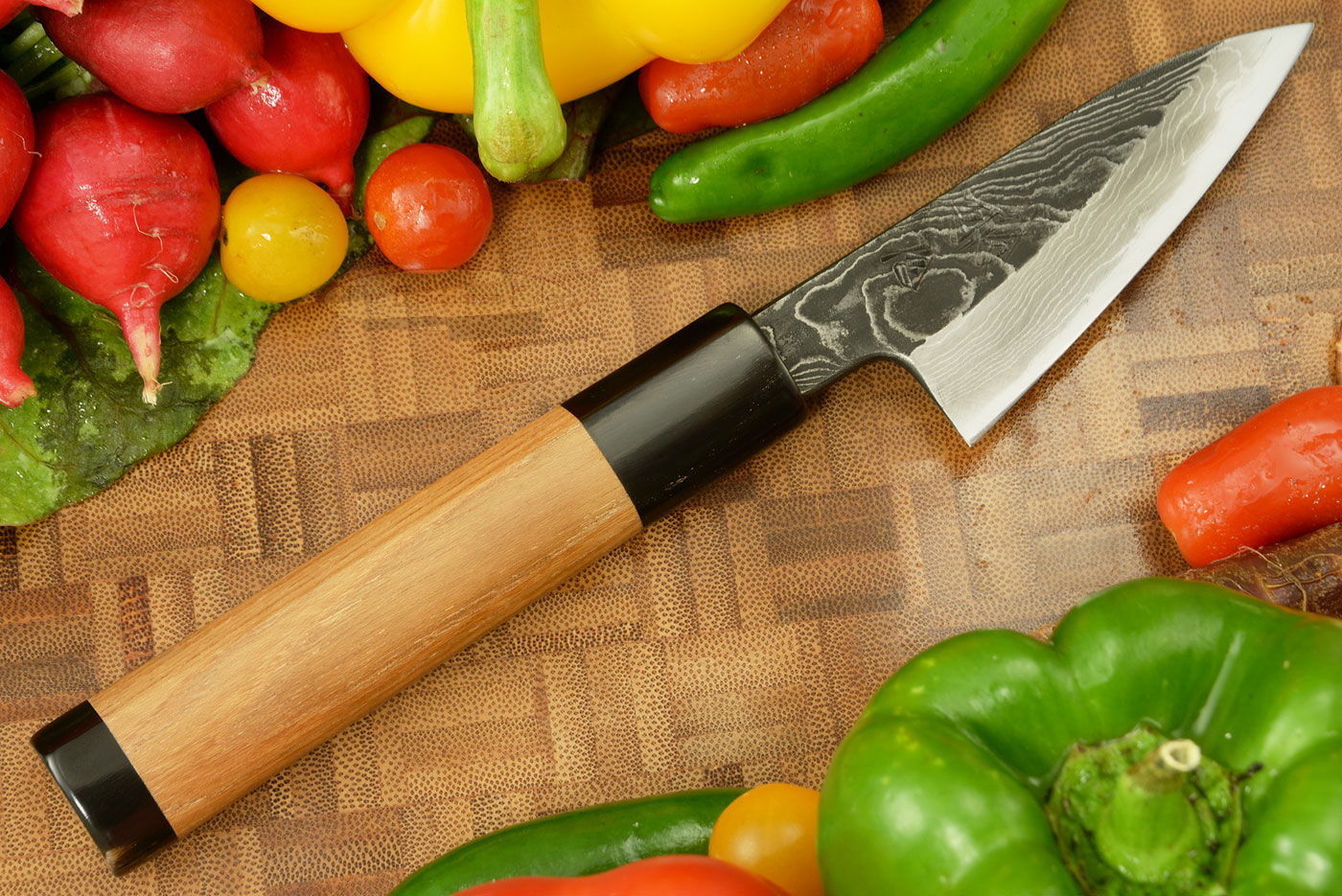 Half Twist Suminagashi Tall Paring Knife - Petty - 3 1/2 in. (90mm)