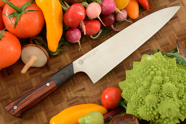 Chef's Knife (Gyuto) -- 8-3/4 in. -- with Cocobolo -- AEB-L Stainless Steel