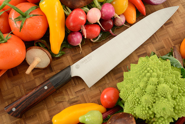 Chef's Knife (Gyuto) -- 9-3/4 in. -- with Cocobolo -- AEB-L Stainless Steel