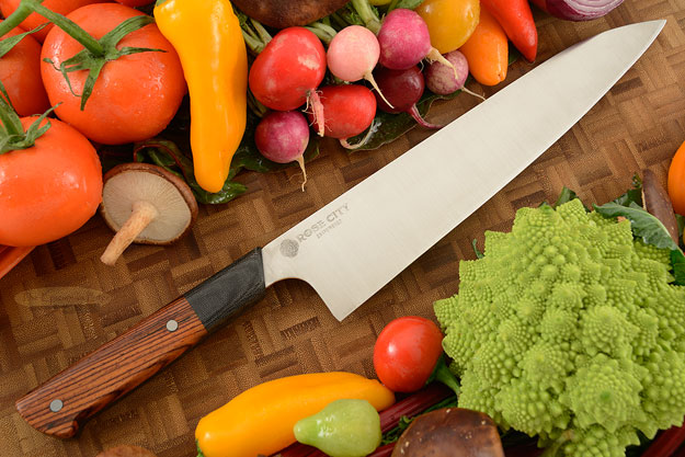 Chef's Knife (Gyuto) -- 9-2/3 in. -- with Cocobolo -- AEB-L Stainless Steel