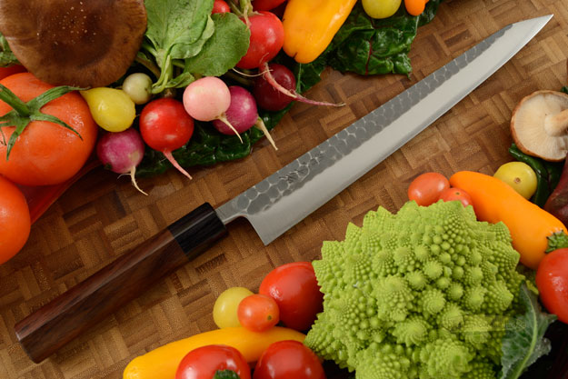Tsuchime Aogami (Carbon Steel) Slicing Knife - Sujihiki - 9-1/2 in. (240mm)