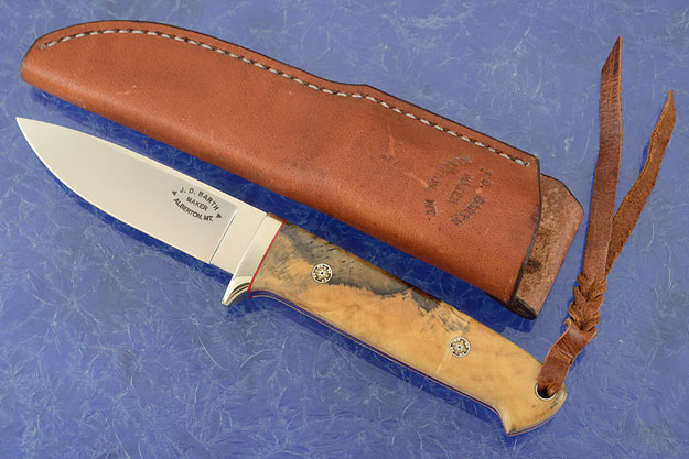 Drop Point Hunter with Buckeye Burl