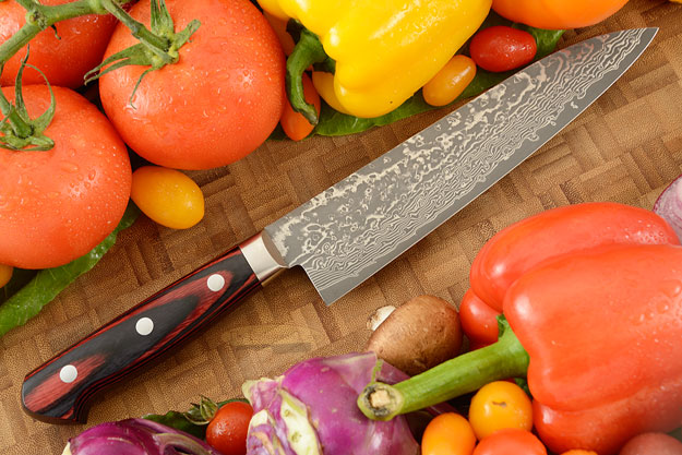 Kintaro Damascus Chef's Knife (Gyuto) - 180mm (7-1/8in)