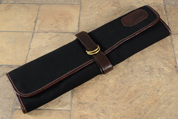 7 Slot Canvas Knife Roll - Black (CT104)