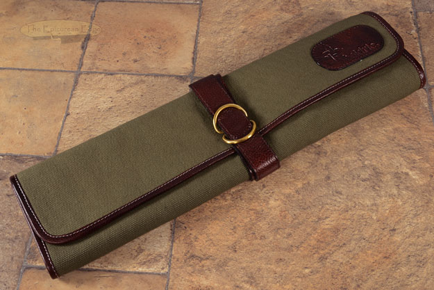 7 Slot Canvas Knife Roll - Green (CT101)