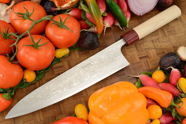 Asai Enji Damascus Chef's Knife - Gyuto - 9 1/2 in. (240mm)