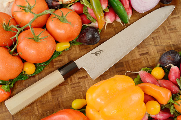 Damascus San Mai Chef's Knife (Gyuto) - 240mm (9-1/2in)