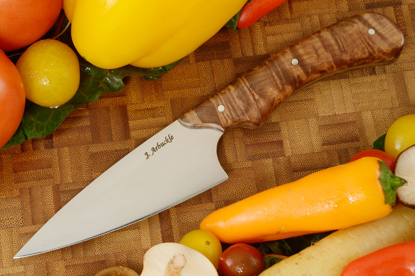 Chef's Knife (4-1/4 in) with Redwood Burl