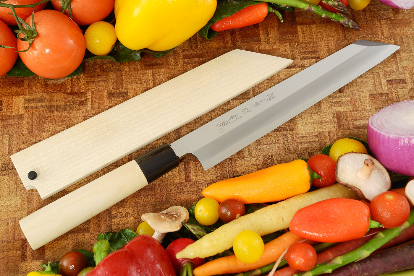 Migaki Shirogami Yanagiba-Kiritsuke, 240mm (9-1/2 in)