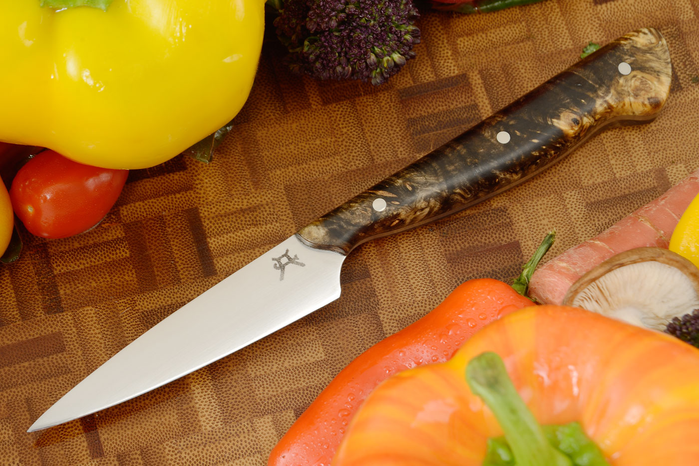 Paring Knife (3-1/4) with Buckeye Burl