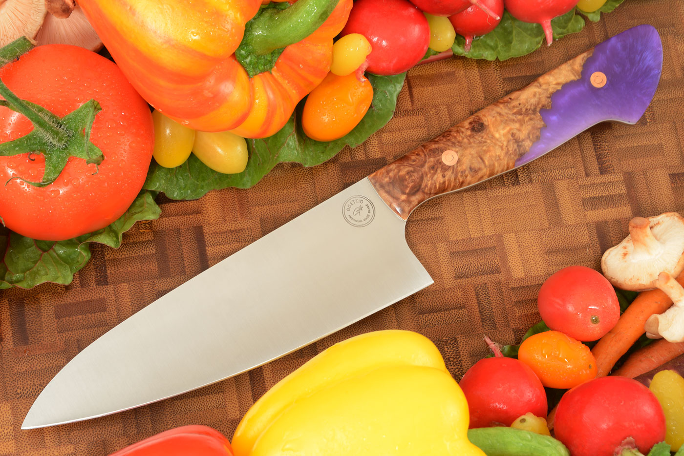 Chef's Knife (6-1/3 in.) with Maple Burl and Acrylic
