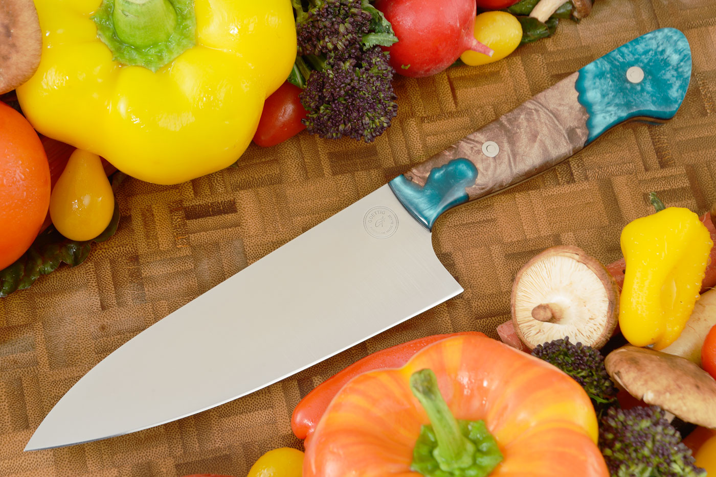 Chef's Knife (6-1/2 in.) with Maple Burl and Acrylic