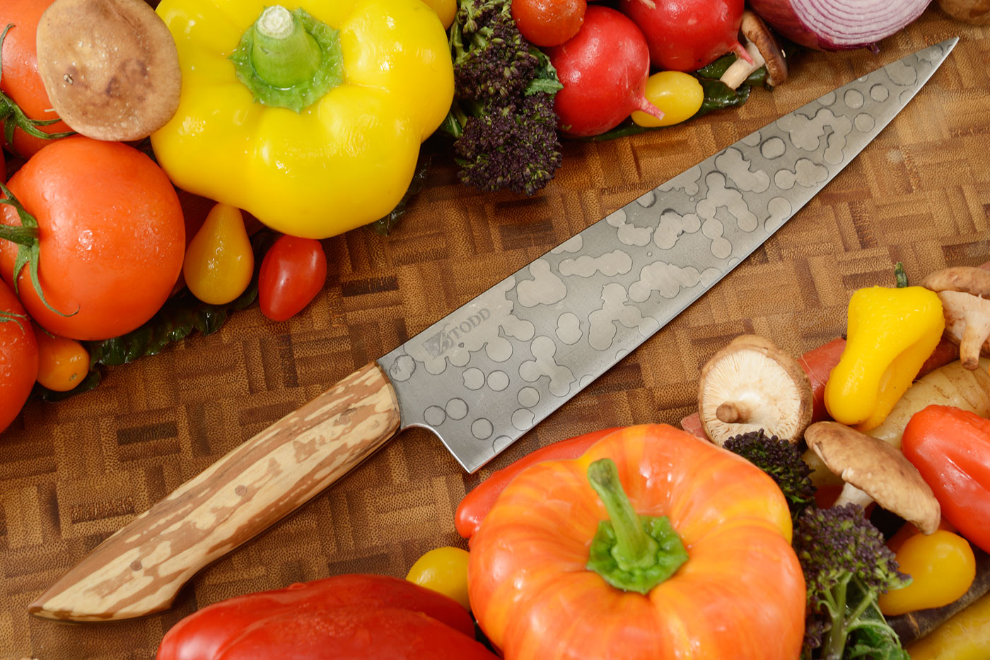 Chef's Knife (9-3/4 in.) with Spalted Alder - Carbon Steel